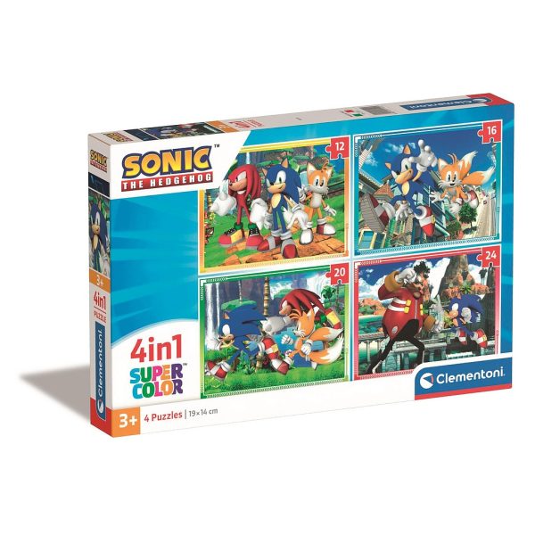 Sonic the Hedgehog Rädda Dagen 4-i-1 pussel Clementoni