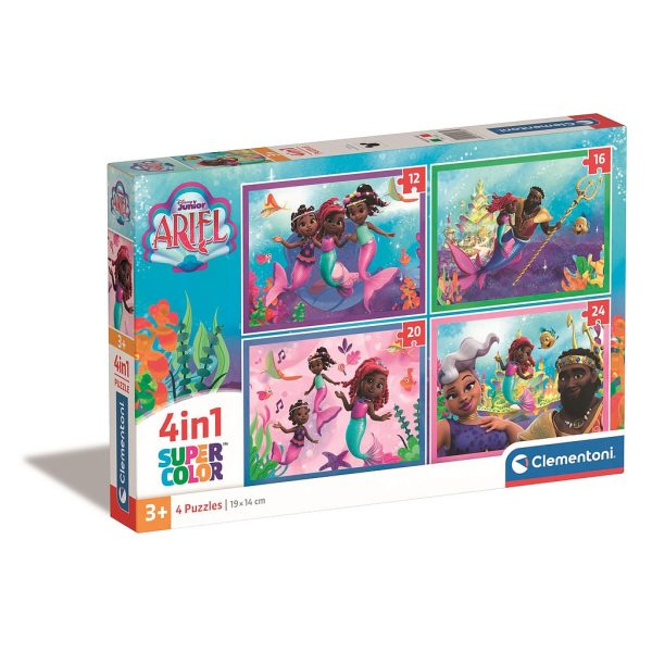 Disney Prinsessor Junior Ariel 4-i-1 pussel Clementoni