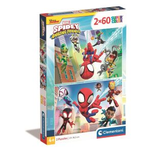 Spindelmannen Spidey 2x60 bitars pussel Clementoni