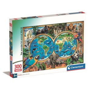 Animals Wonderful World Animal Kingdom pussel 300 bitar Clementoni