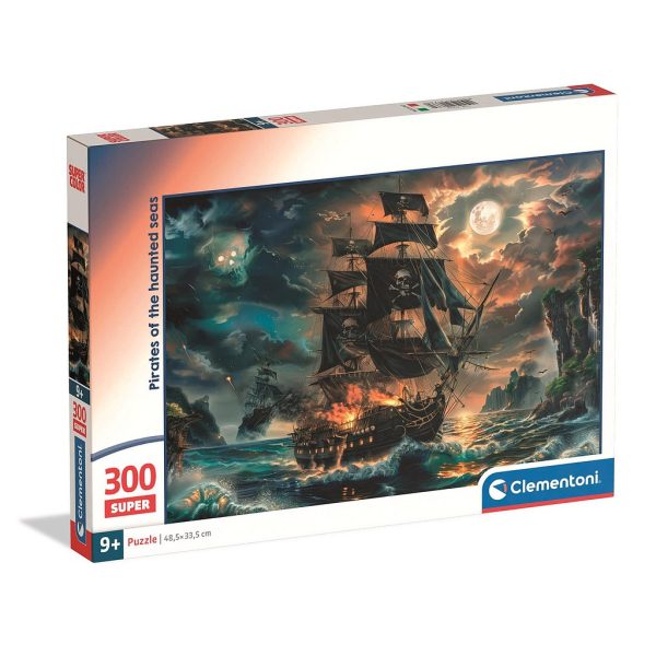 Pirate Haunted Seas 300-bitars skeppspussel Clementoni