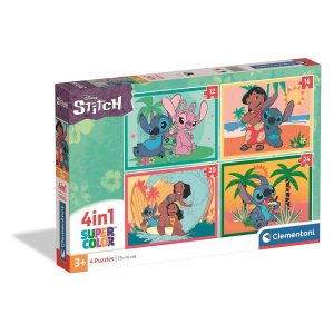 Disney Lilo and Stitch 4-i-1 pussel Clementoni