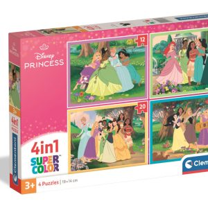 Disney Princess Colloquy 4-i-1 pussel från Clementoni