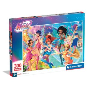 Winx Club Pussel 300 Bitar Barn 9+ – Clementoni 48x33 cm Fairy