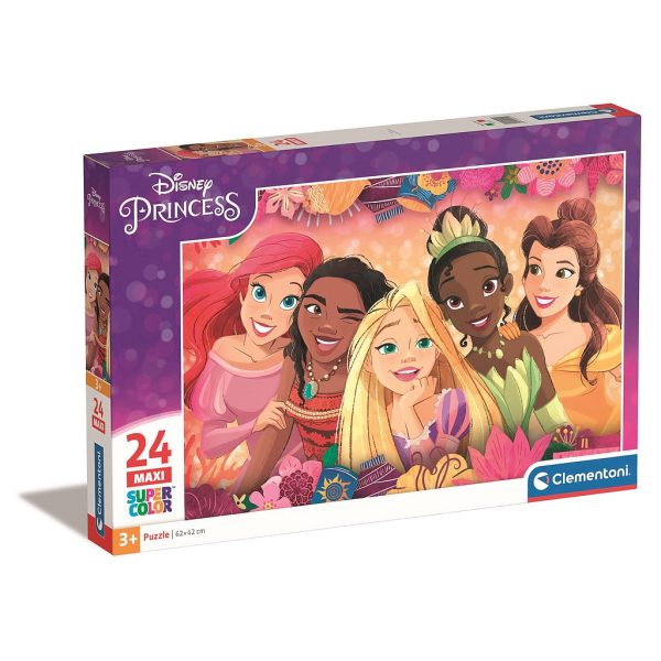 Disney Prinsessor Flower Frame 24-bitars maxi pussel Clementoni