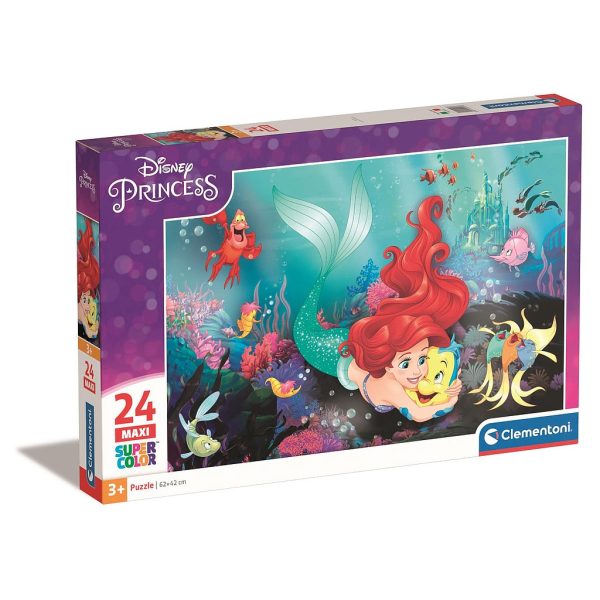 Disney Prinsessor Ariel 24-bitars maxi-pussel Clementoni