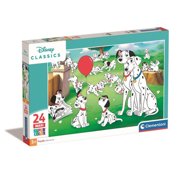 Disney 101 Dalmatiner Puppy Parade 24-bitars maxi-pussel Clementoni