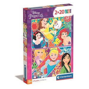 Disney Princess pussel 2x20 bitar Clementoni