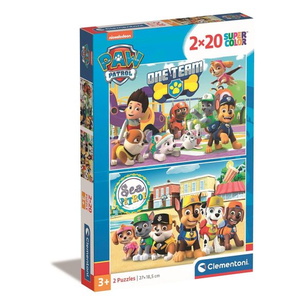Paw Patrol 2x20 bitars pussel Clementoni