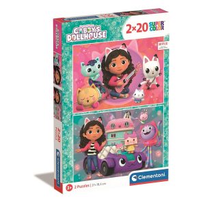 Gabbys Dockskåp Cat-world 2x20 bitars Clementoni pussel