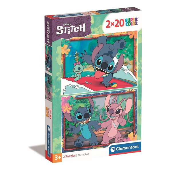 Disney Lilo och Stitch Angel 2x20 bitars Clementoni pussel