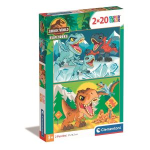 Dinosaur Explorers 2x20 bitars pussel Clementoni
