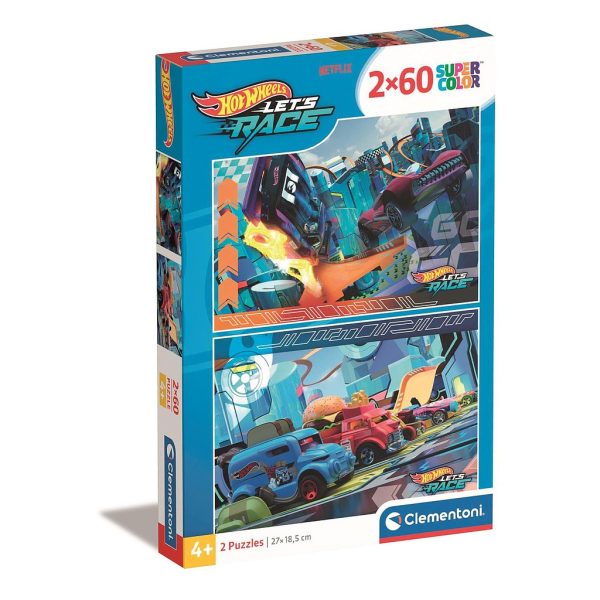 Hot Wheels Buns of Steel 2x60 bitars pussel Clementoni