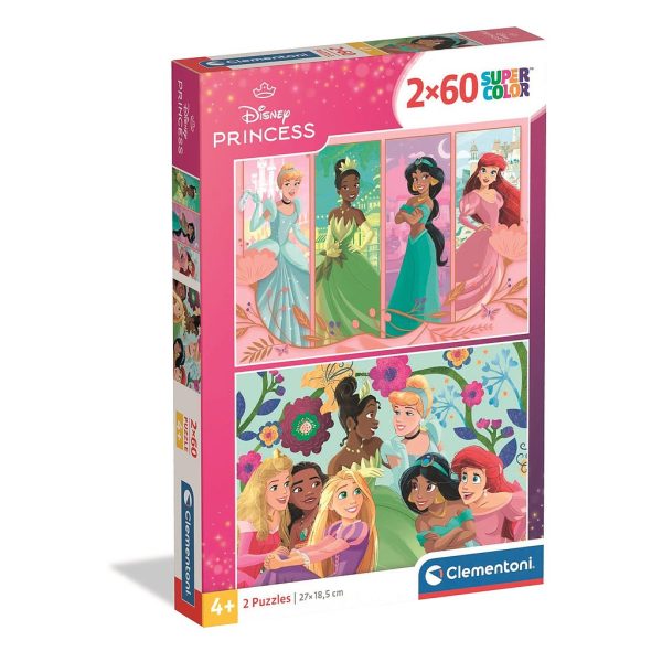 Disney Prinsessor 2x60-bitars pussel Clementoni