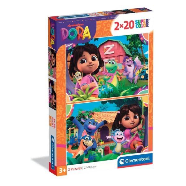 Dora Utforskaren Trädgård 2x20 bitars Clementoni pussel