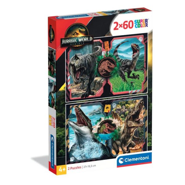 Jurassic World Danger Zone 2x60 bitars pussel Clementoni