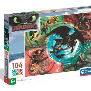 How To Train Your Dragon Friends Clementoni pussel 104 bitar