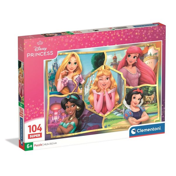 Disney Prinsessor pussel 104 bitar från Clementoni