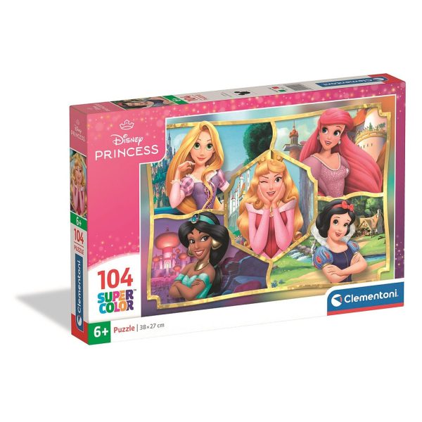 Disney Prinsessor pussel med 104 bitar från Clementoni