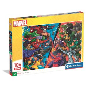 Marvel VS Villains pussel 104 bitar från Clementoni