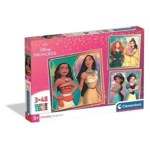 Disney Princess pussel 3x48 bitar Clementoni