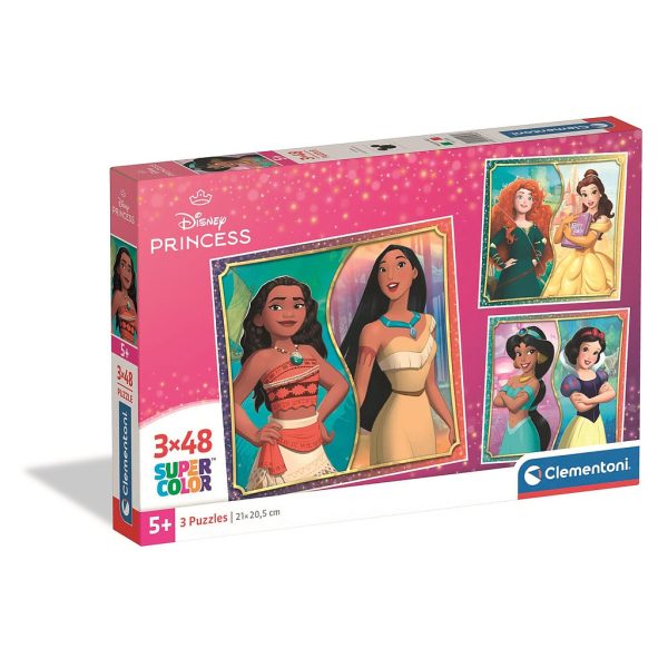 Disney Prinsessor pussel 3x48 bitar Clementoni