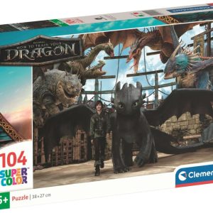How To Train Your Dragon Arena 104 bitars Clementoni pussel