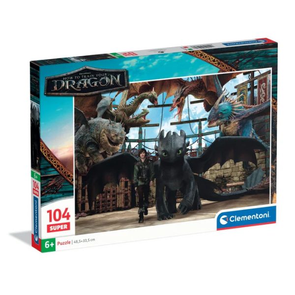 How To Train Your Dragon Arena 104-bitars superpussel Clementoni