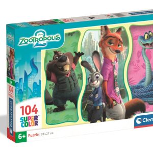 Zootropolis City Challenge 104-bitars pussel Clementoni