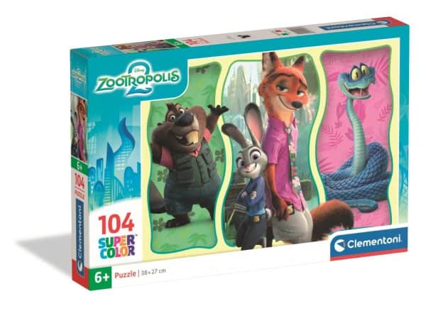 Zootropolis City Challenge 104-bitars pussel Clementoni