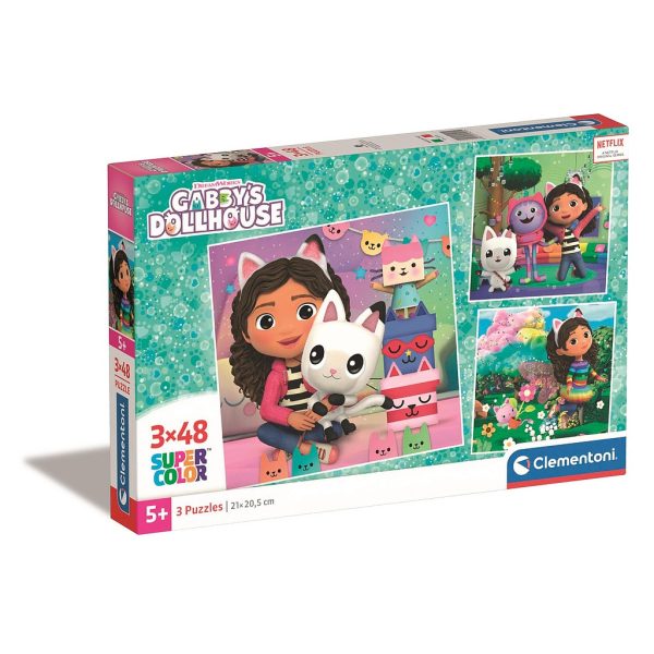 Gabbys Dockskåp Playland pussel 3x48 bitar Clementoni