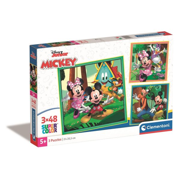 Disney Musse Pigg Clubhouse 3x48 bitars pussel Clementoni