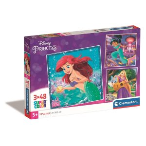 Disney Princess Ariel pussel 3x48 bitar Clementoni