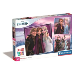 Disney Frozen Leaf pussel 3x48 bitar Clementoni