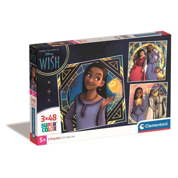 Disney Wish Mystic 3x48 bitars pussel Clementoni