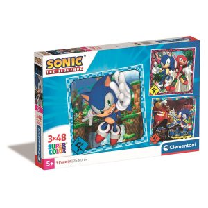 Sonic the Hedgehog Doctor Eggman pussel 3x48 bitar Clementoni