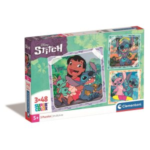 Disney Lilo and Stitch pussel 3x48 bitar Clementoni