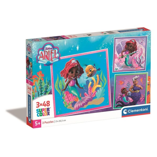 Disney Prinsessor Junior Ariel 3x48-bitars Clementoni pussel