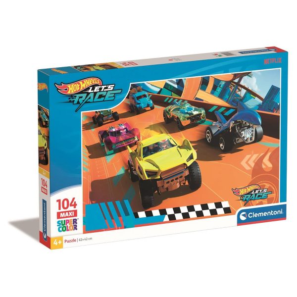 Hot Wheels Turbo Track 104-delars maxi pussel Clementoni