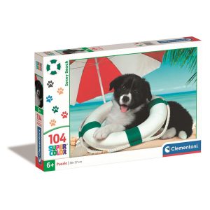 Dog Sunny Beach pussel 104 bitar från Clementoni