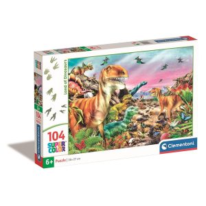 Dinosaur Land pussel 104 bitar från Clementoni
