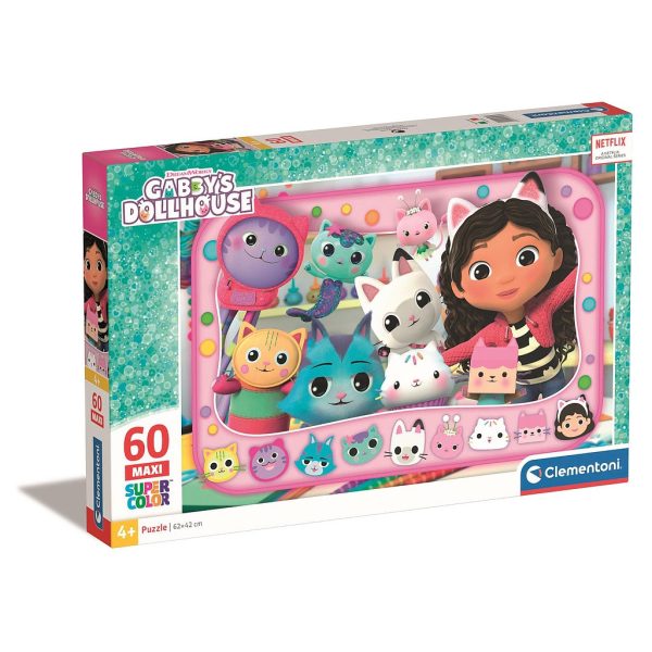Gabbys Dockskåp Introduktion 60-bitars maxi pussel Clementoni