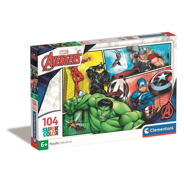Avengers pussel i seriestil, 104 bitar från Clementoni