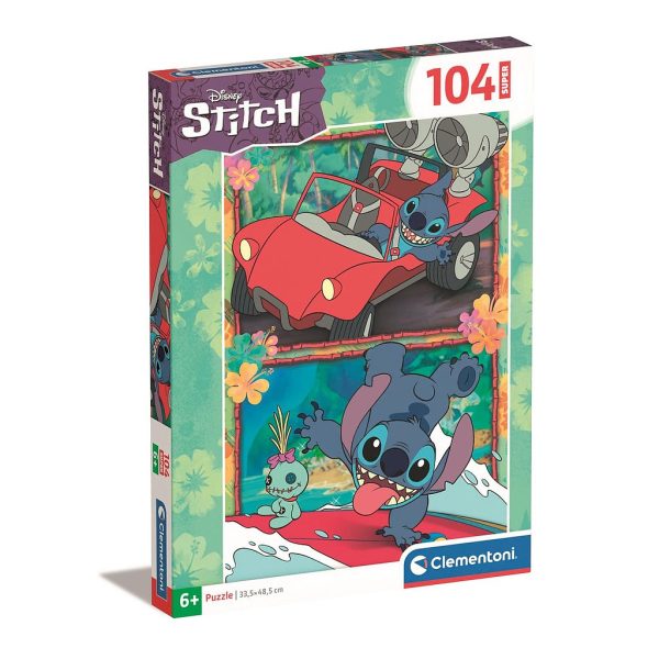 Disney Lilo och Stitch Wild Adventure pussel 104 bitar från Clementoni