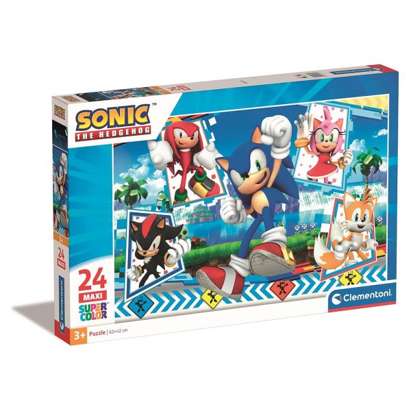 Sonic the Hedgehog Green Hill 24-bitars maxi-pussel Clementoni