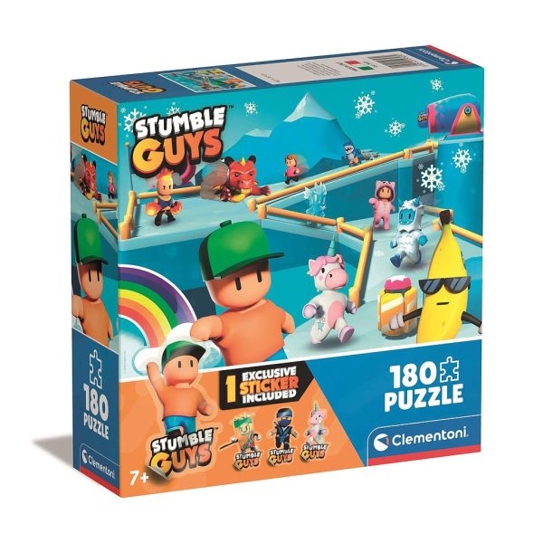 Stumble Guys Rainbow pussel 180 bitar från Clementoni