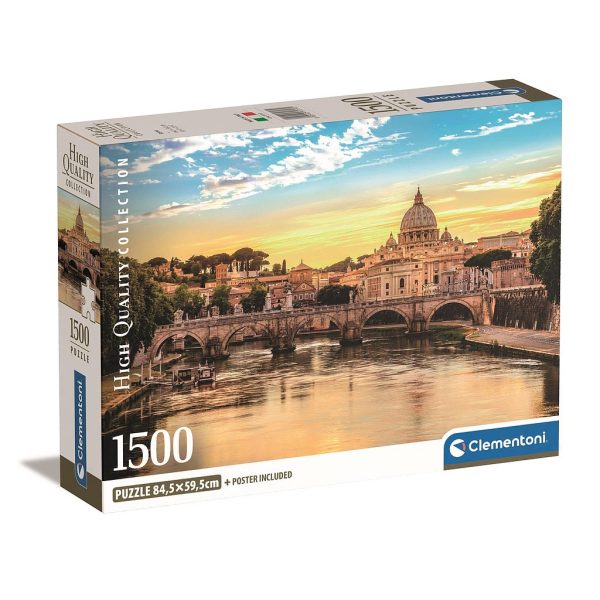 Cities Rom Italien 1500-bitars kompakt pussel Clementoni