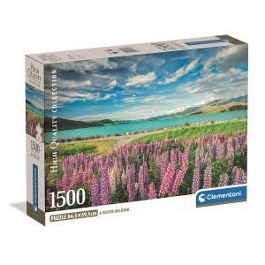 Cities Lake Tekapo Nya Zeeland 1500 bitars pussel Clementoni