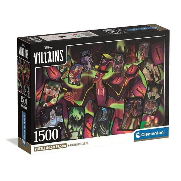 Disney Villains pussel 1500 bitar Compact Clementoni