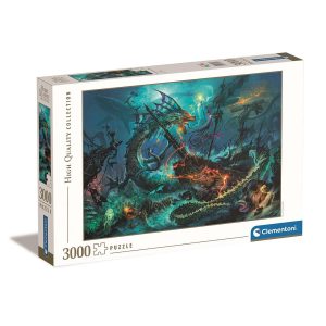 Fantasy Underwater Battle Fantasy World 3000-bitars pussel Clementoni